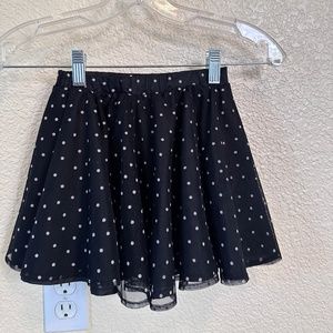 Polkadot layered skirt